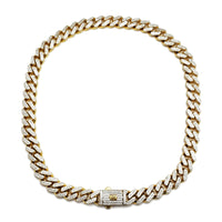 LightWeight Iced-Out Monaco Chain (14K)