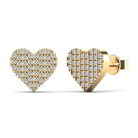 Diamond Heart Shape Earring (14K)