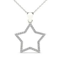 Little Diamond Star Pendant (14K)
