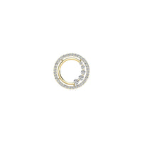 Diamond Starry Hoops Hidden Bail Pendant (14K)