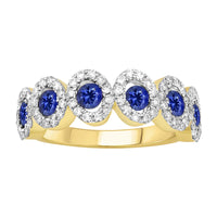 Sapphire & Diamond Ring (14K)