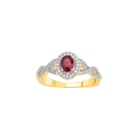 Diamond & Ruby Ring (14k)