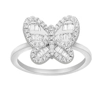 Butterfly Baguette Diamond-Cut (14K)