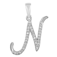 Diamond Initial N (14K)