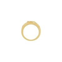 Olive Branch Flanked Signet Ring (14K)