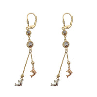 Dolphin Dangling Earring (14K)