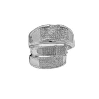 Three Set Engagement White Gold Ring (10K)