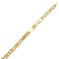 Tiger-Eye Link ID Bracelet (14K).