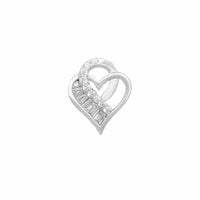 Heart CZ Pendant (Silver)