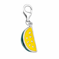 Watermelon Slice Charm (Silver)