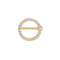 Zirconia Halo Nipple Piercing (14K)