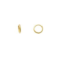 Plain Huggie Earrings (14K)