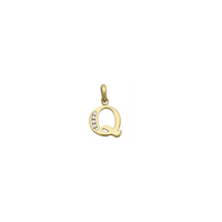 Icy Initial Letter Pendant (14K)