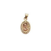 Two-Tone Jesus Portrait Pendant (14K)
