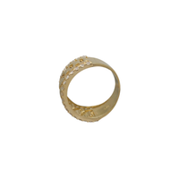 Zirconia Watch Band Ring (14K)