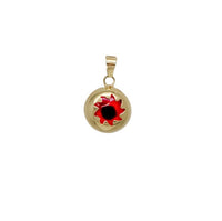 Red Evil Eye Pendant (14K)
