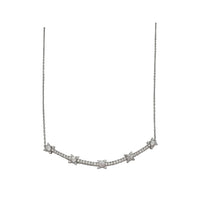 Star Bar Necklace (Silver)
