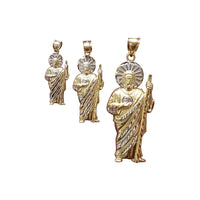 Diamond Cut Saint Jude Pendant (10K & 14K)