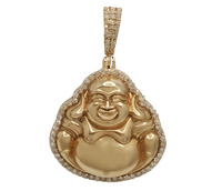 Buddha Laughing Pendant (14K)