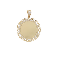 CZ Picture Pendant Basket surrounding (14K)