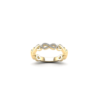 Diamond Infinity Shaped Ring (14K)