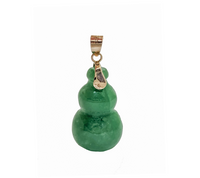 Jade Gourd Pendant (14K)