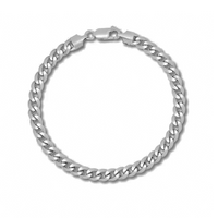 White Gold Miami Cuban bracelet (14K)