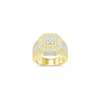 Diamond Octagon Men Ring (14K)