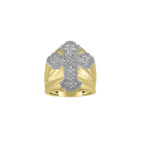 Diamond Cross Ring (14K)