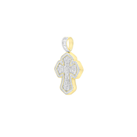 Baguette Diamond Cross Pendant (14K)