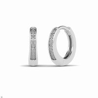 Diamond Hoop Earring (14K)