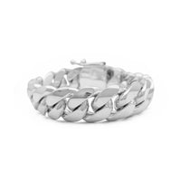 aMiami Cuban Hollow Bracelet (Silver)