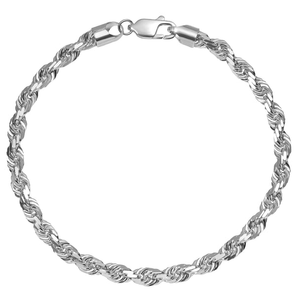 Solid Rope Bracelet (Silver)