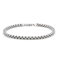 Solid Round Box Bracelet (Silver) Popular Jewelry - New York