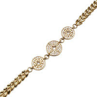 Triple North Star CZ Bracelet (14K).