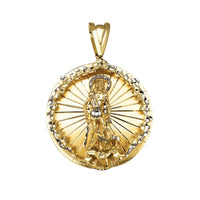 Two-Tone Saint Lazarus Medallion Pendant (14K)