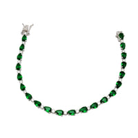 Verdant Knot CZ Tennis Bracelet (Silver)