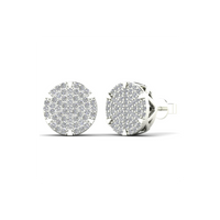 Diamond Round Stud Earrings (14K)