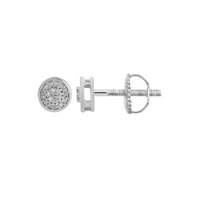 Diamond Round Stud Earrings (14K)