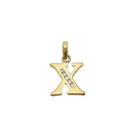Icy Initial Letter Pendant (14K)