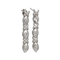 Zirconia Earrings (Silver)