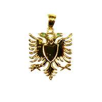 Green Eye Albanian Pendant (14K)