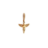 Iced-Out CZ Mini Angel Pendant (14K)