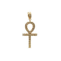 Yellow Gold Diamond Ankh Pendant (14K)