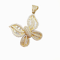 Icy Butterfly Pendant (14K)