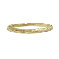 Diamond Cut Bangle Bracelet (14K).