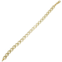 Diamond-Cut Leaf Fancy Bracelet (14K).