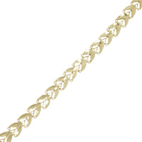 Diamond-Cut Leaf Fancy Bracelet (14K).