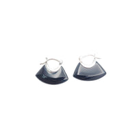 Handbag Black Onyx Earring (SILVER)