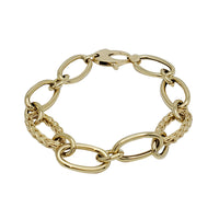 Oval Woven Rope Bracelet (14K).
